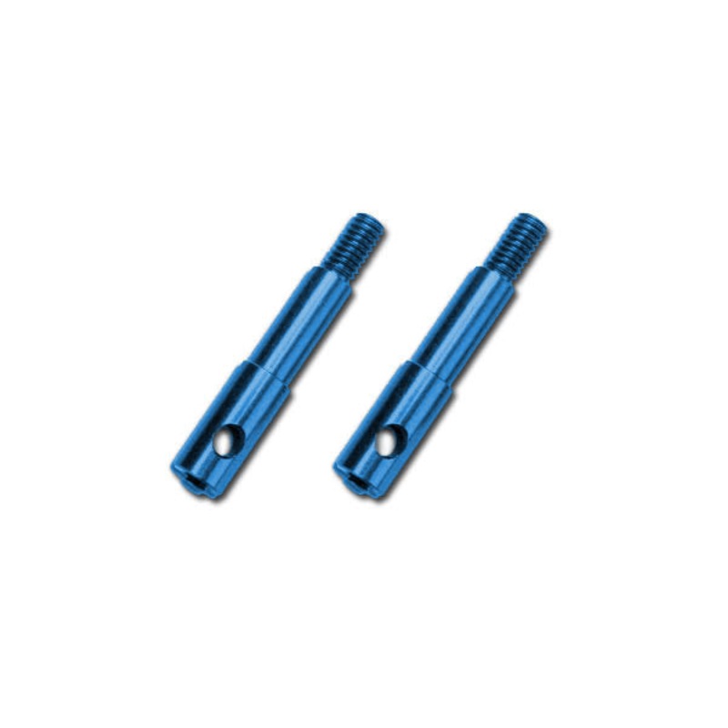 TRAXXAS 5537X Wheel Spindles Front Blue Anodized