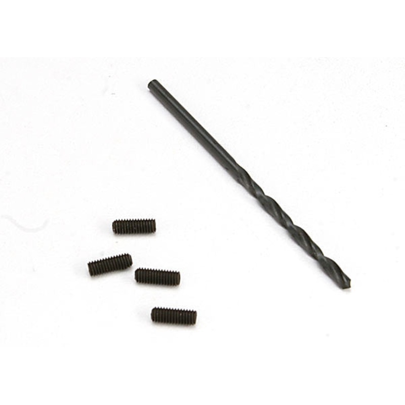 TRAXXAS 5554 Suspension down stop screws (includes 2.5mm drill bit) (limits suspension droop, sets maximum ride height)
