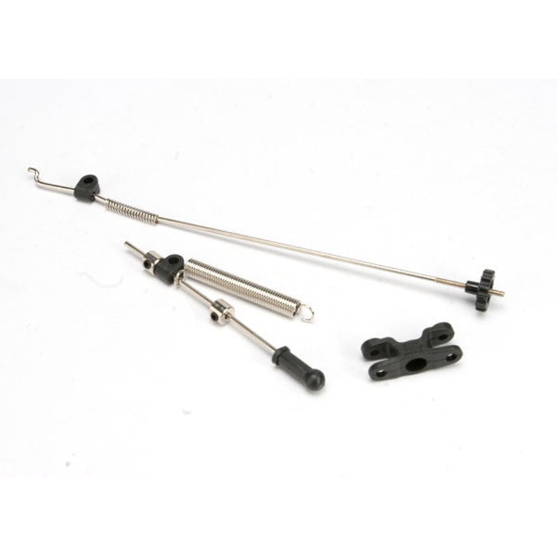 TRAXXAS 5568 Linkage set, throttle & brake (Jato) (includes servo horn, rod guides, brake spring, brake adjustment dial, rods (wires), throttle return spring, hardware)
