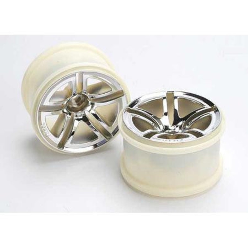 TRAXXAS 5572 Rear Twin Spoke Wheel 2.8 Chrome Jato