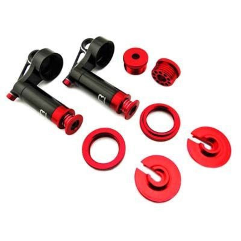 HOT RACING YEX156R01 Aluminum Adjustable Piggyback Reservoir Shock *DISC