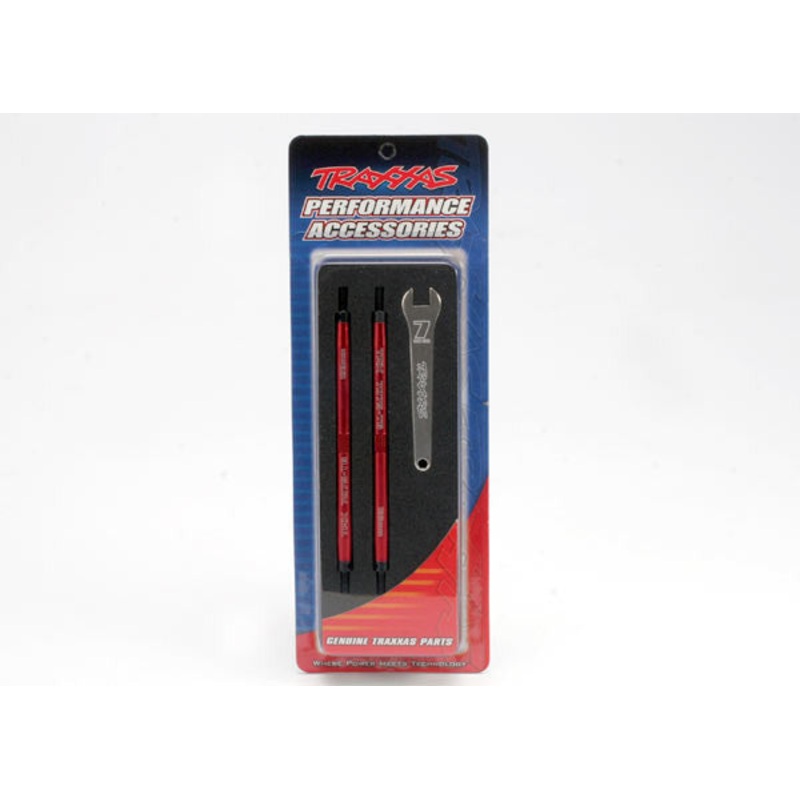 TRAXXAS 5338R Toe Links 128mm Front Rear Red