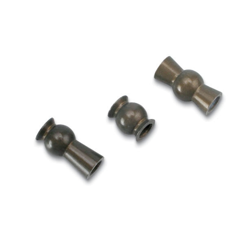 TRAXXAS 5355X Hollow ball set, aluminum (30)/ tall centered hollow ball (2)/ tall offset hollow ball (2)/ bump steer adjustment shims; 3.5mm (2), 1.17mm (2)