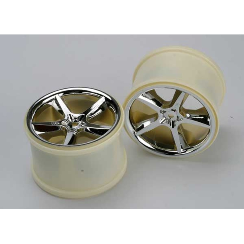 TRAXXAS 5372 Chrome Wheels Gemini 3.8 14mm Hex