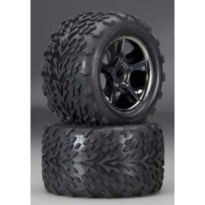 TRAXXAS 5374X  Talon/Gemini Assem Black Chrome Maxx/Revo