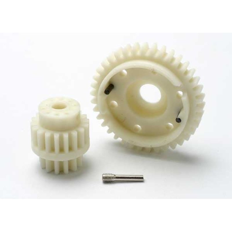 TRAXXAS 5384 Gear set, 2-speed wide ratio (2nd speed gear 38T, 13T-18T input gears, hardware)