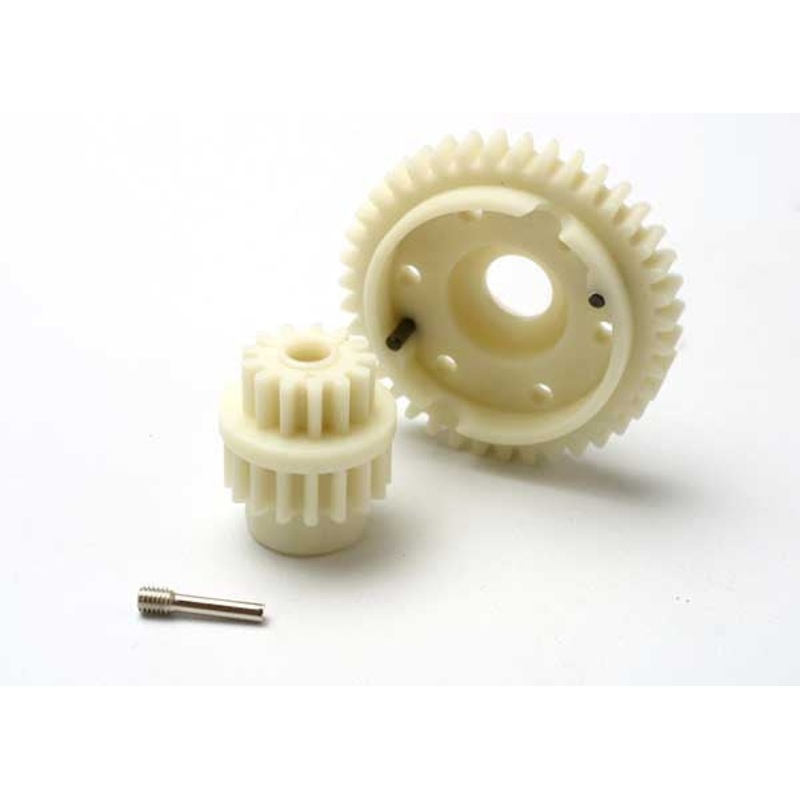 TRAXXAS 5385 Gear set, 2-speed standard ratio (2nd speed gear 39T, 13T-17T input gears, hardware)