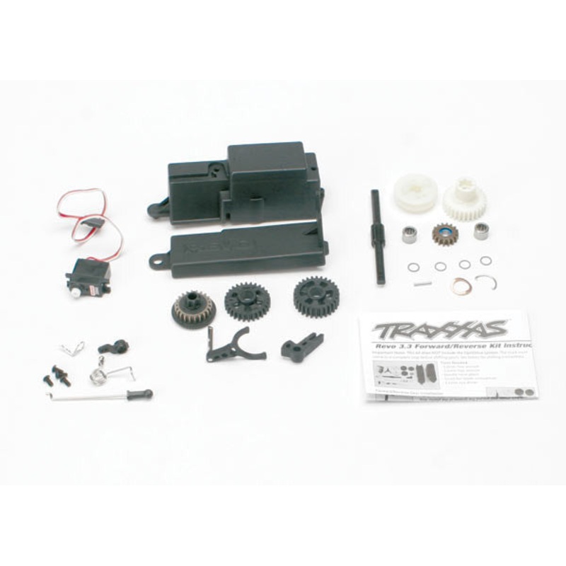 TRAXXAS 5395X Reverse installation kit (includes all components to add mechanical reverse (no Optidrive) to Revo) (includes 2060 sub-micro servo)