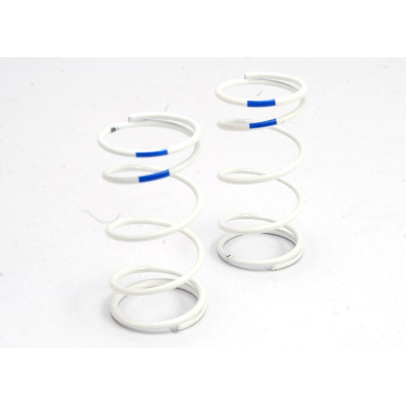 TRAXXAS 5434 Spring, shock (white) (GTR) (rear) (1.6 rate blue) (1 pair)