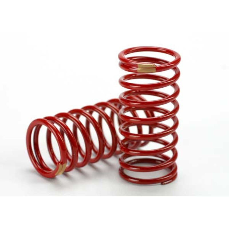 TRAXXAS 5435 Spring, shock (red) (GTR) (2.6 rate yellow) (1 pair)