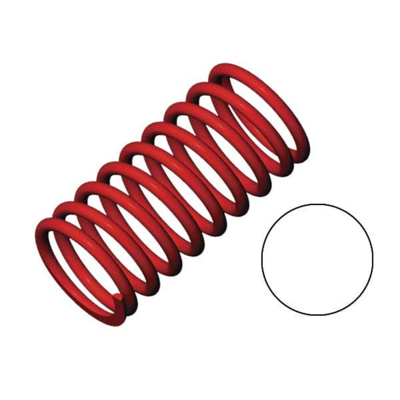 TRAXXAS 5436 Spring, shock (red) (GTR) (2.9 rate white) (1 pair)