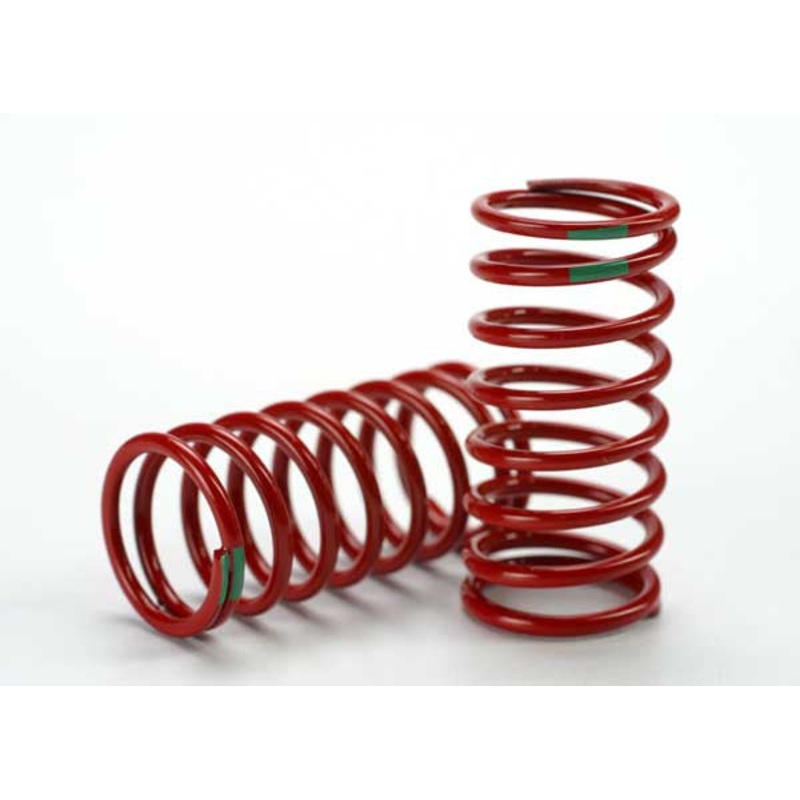 TRAXXAS 5438 Spring, shock (red) (GTR) (3.5 rate green) (1 pair)