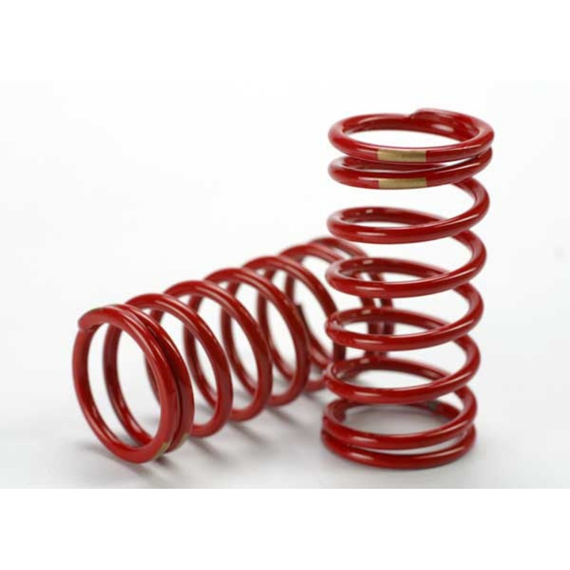 TRAXXAS 5439 Spring, shock (red) (GTR) (3.8 rate gold) (1 pair)