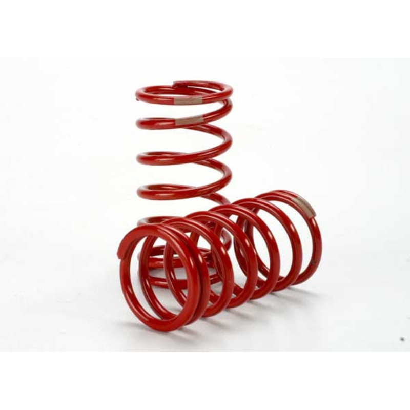 TRAXXAS 5440 Spring, shock (red) (GTR) (4.1 rate tan) (1 pair)