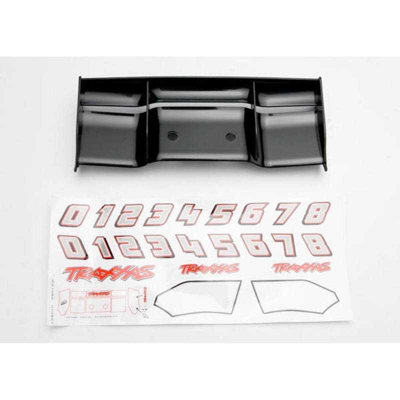 TRAXXAS 5446 Wing Revo Black w/ Decal Sheet