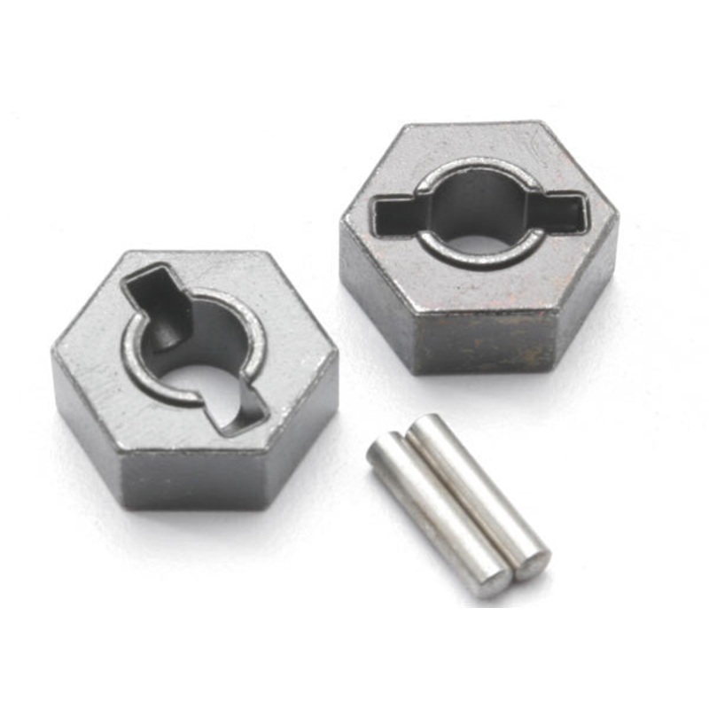 TRAXXAS 4954R 14mm wheel hubs, hex (steel)