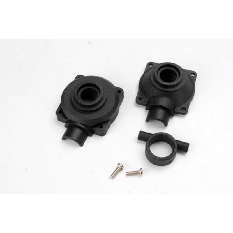 TRAXXAS 4980X Housings, diff (ring side/ non-ring side) (1 each)/ pinion collar (1)