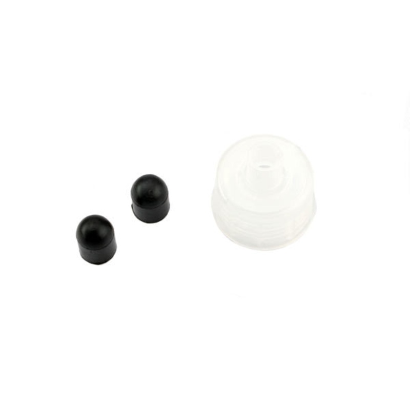 TRAXXAS 5001R Rebuild kit, fuel filler bottle (includes bottle lid (1) and dispensing tube caps, rubber (2) (fits 8mm or 5/16'' dispensing tube))