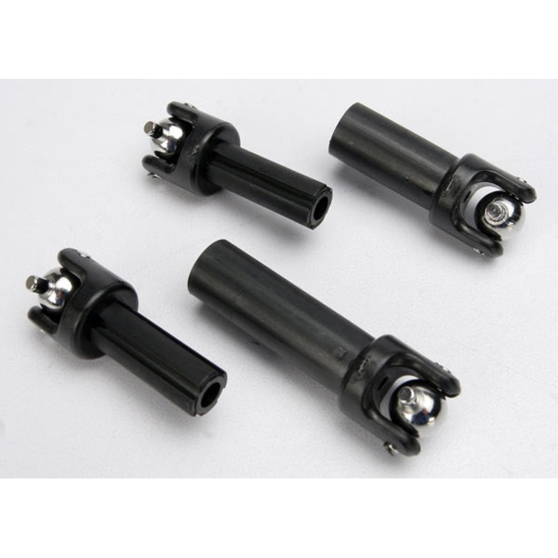 TRAXXAS 5151 Half shafts, center (front and rear) (external-splined (2)/ internal-splined (2))/ metal u-joints (4)