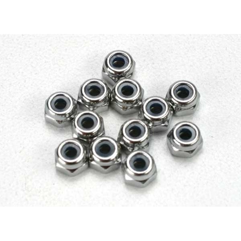 TRAXXAS 5158 Nuts 2.5mm Nylon Locking (12)