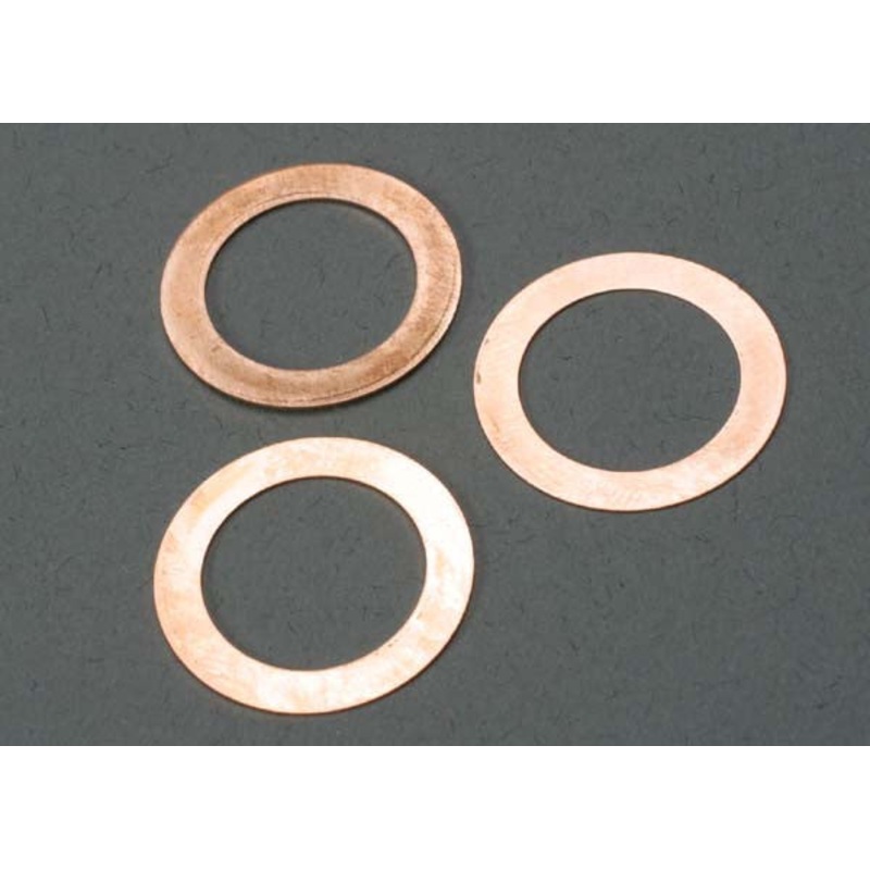 TRAXXAS 5229 Gaskets, cooling head: 0.15, 0.25, 0.35mm (1 each) (TRX 2.5, 2.5R)