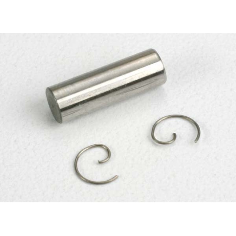 TRAXXAS 5231 Wrist pin/ wrist pin clips (2) (TRX 2.5, 2.5R)
