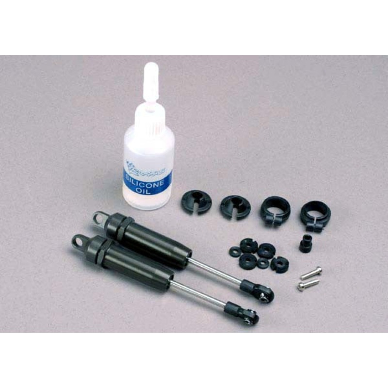 TRAXXAS 4761 Shocks, X-long (hard-anodized & PTFE-coated T6 aluminum) w/o springs (rear) (2) : SLASH 2WD, SLASH 4X4, STAMPEDE 2WD, STAMPEDE 4X4