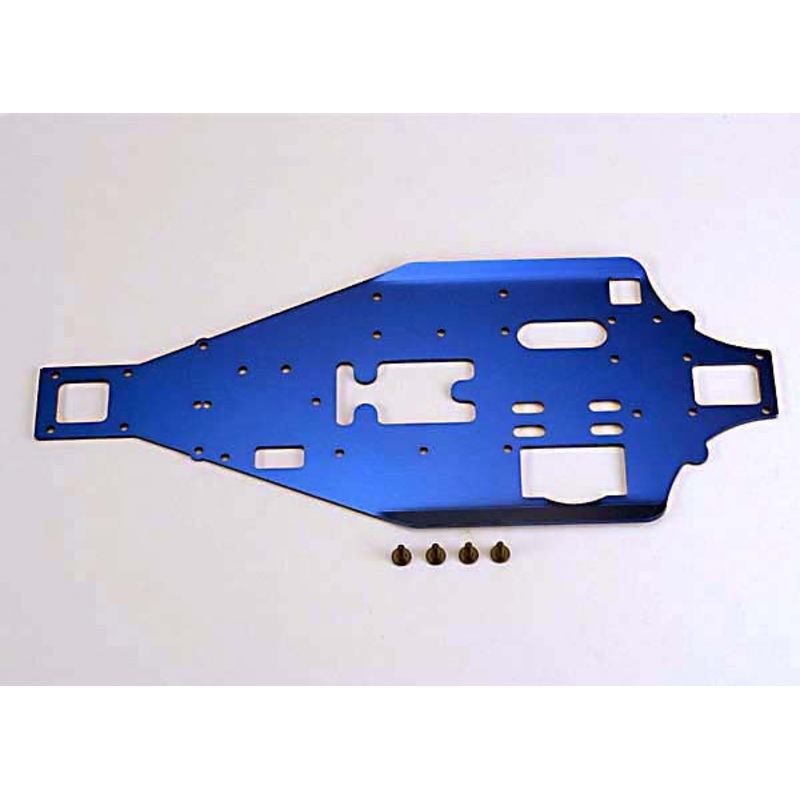 TRAXXAS 4822 Lower Chassis 2.5mm Aluminum (blue)