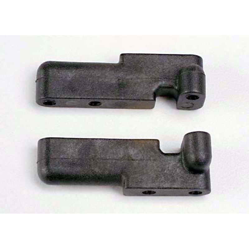 TRAXXAS 4918 Servo mounts, steering/ shift (f&r) (black)