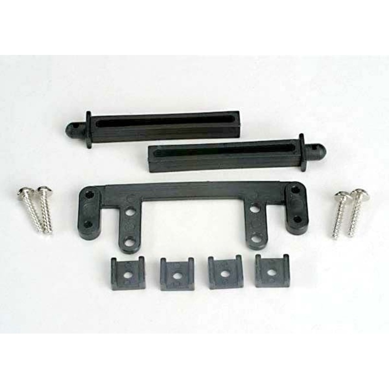 TRAXXAS 4215 Rear body mount base/ rear body mounting posts (2)/rear body mounting clamps (4)/ screws *DISC