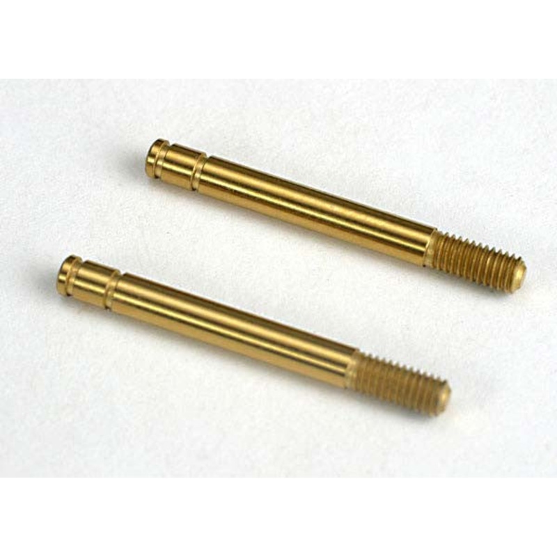 TRAXXAS 4261T Shock shafts, hardened steel, titanium nitride coated (29mm) (front) (2)