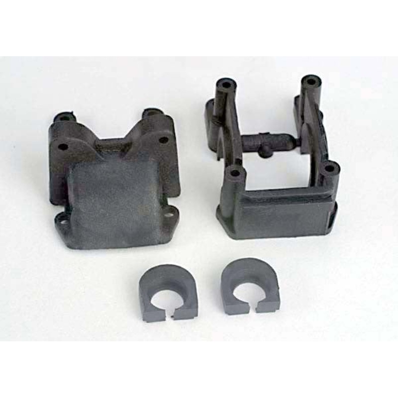 TRAXXAS 4318 Housing, diff & cover (f)/ shock tower (f) *DISC