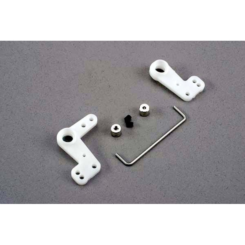 TRAXXAS 4343 Bellcranks (l&r)/ 1.5mm wire draglink/ 1.5mm set screw collars (2)