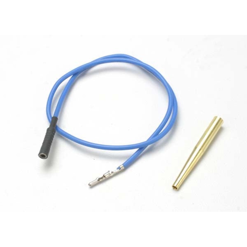 TRAXXAS 4581X Lead wire, glow plug (blue) (EZ-Start and EZ-Start 2)/ molex pin extractor (use where glow plug wire does not have bullet connector)