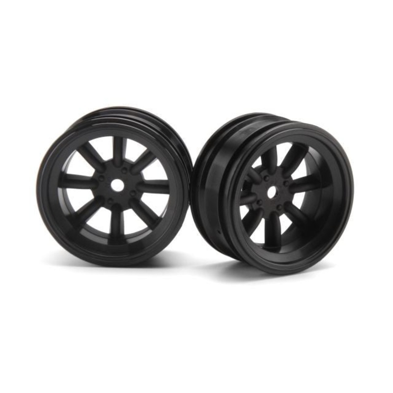 HPI 3941 MX60 8-Spoke Wheel 6mm Offset Black