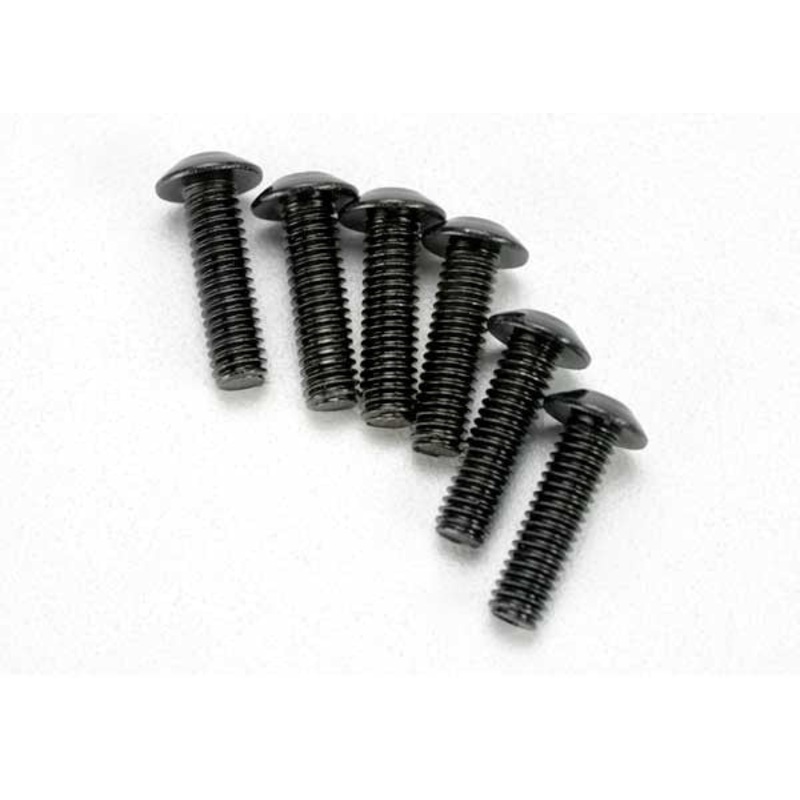TRAXXAS 3938 Screws, 4x14mm button-head machine (hex drive) (6) M4X14
