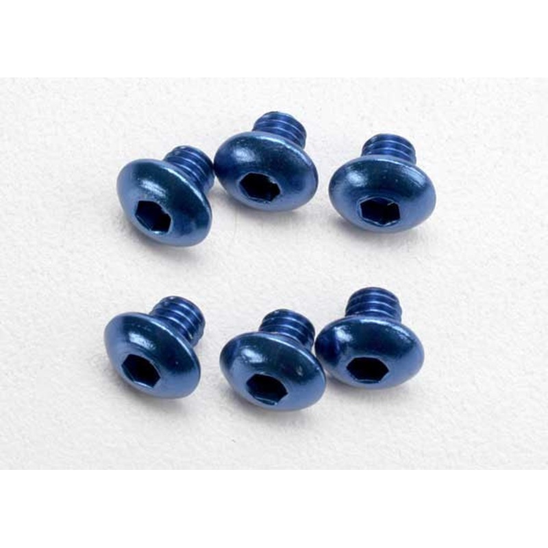 TRAXXAS 3940 4x4mm Button head aluminum blue