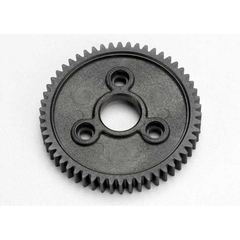 TRAXXAS 3956 Spur Gear 54T 32P 0.8 Metric (compatible with 32-pitch) : stock spur gear for SLASH 4X4 brushed and VXL, STAMPEDE 4X4