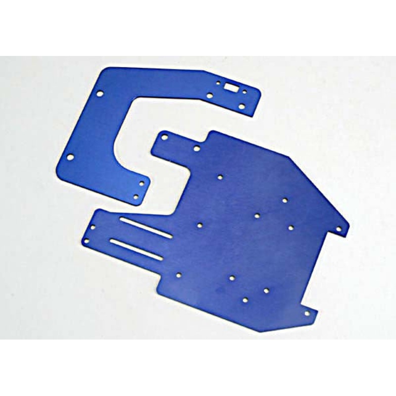 TRAXXAS 4130 Chassis plates, T6 aluminum (front & rear)