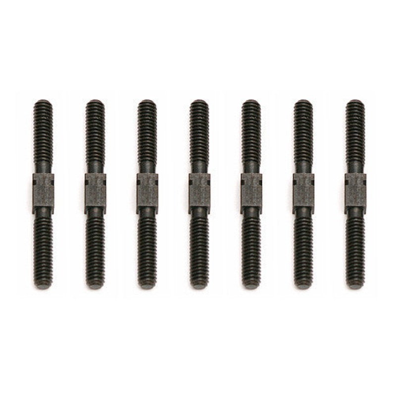 ASSOCIATED 3867 Turnbuckle Set 3x28mm / 1.125 in steel black *DISC*