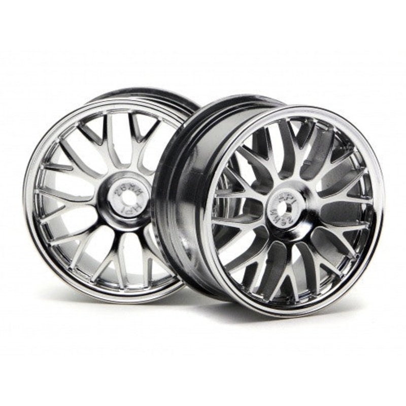 HPI 3712 Mesh Wheel 26mm Chrome *DISC*