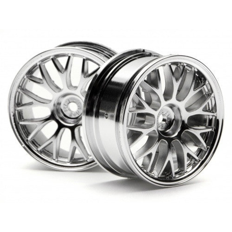 HPI 3717 1/10 Mesh TC Wheel 26mm Chrome 3mm Offset *DISC*