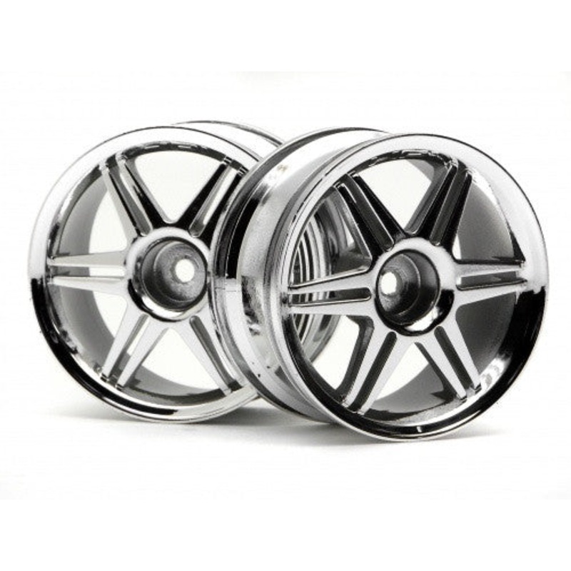 HPI 3802 12-Spoke Corsa Wheel 26mm Chrome