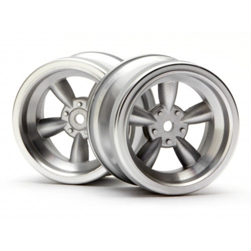 HPI 3820 Vintage 5-Spoke 31mm Matte Chrome 6mm Offset