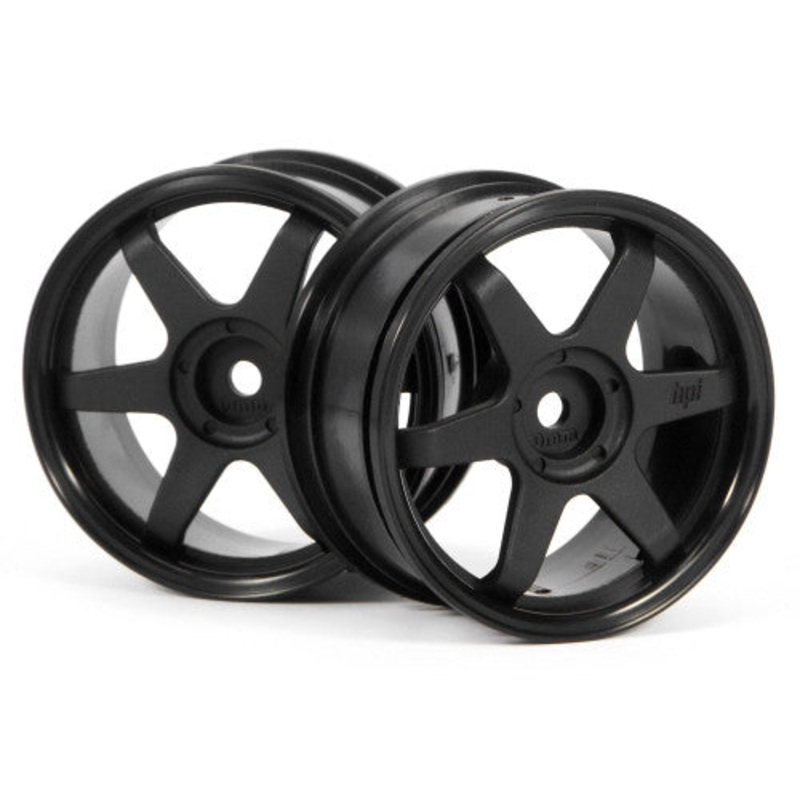 HPI 3836 TE37 Wheel 26mm Black 0mm Offset/ 26mm Tire
