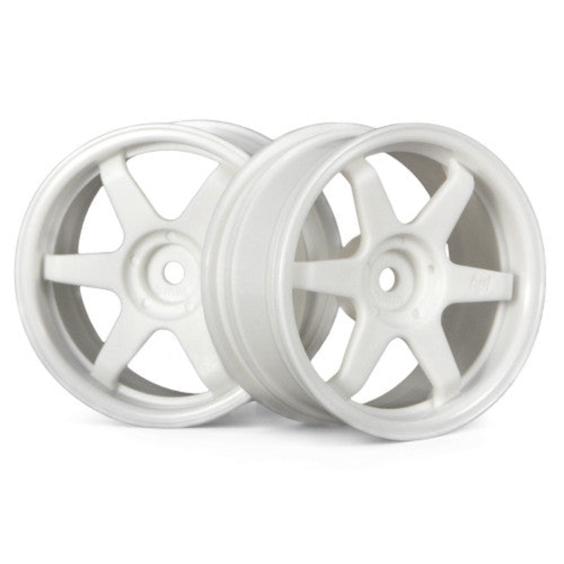 HPI 3840 TE37 Wheel 26mm White 3mm Offset/26mm Tire