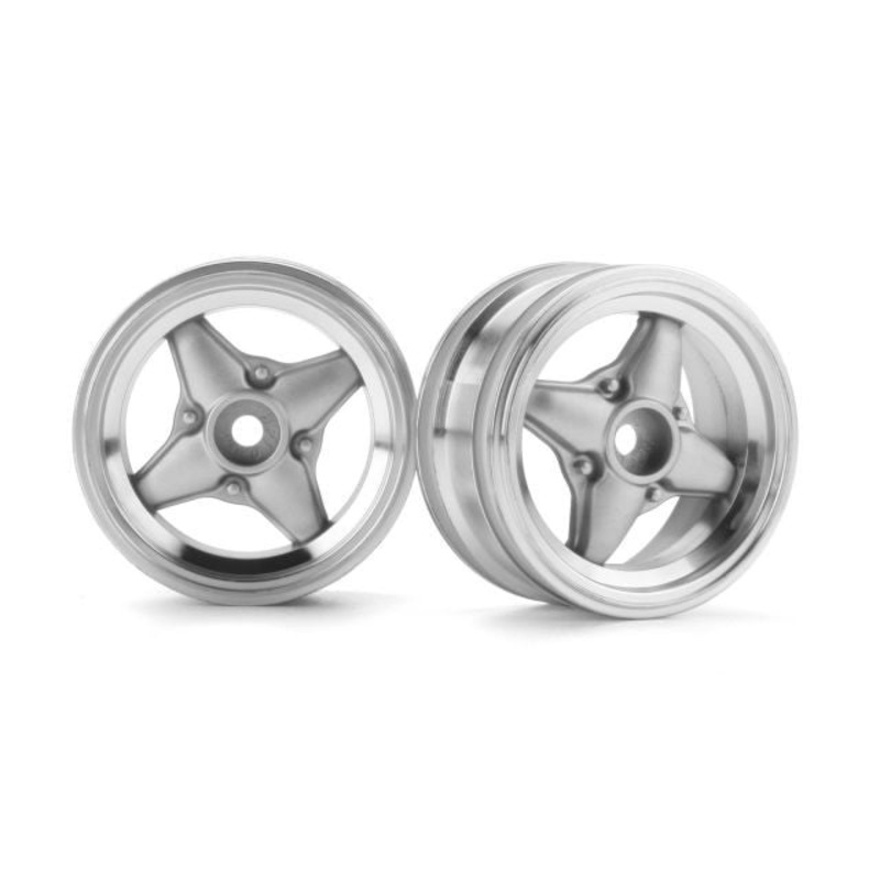 HPI 3903 MX60 4-Spoke Wheel 0mm Offset Matte Chrome *DISC*