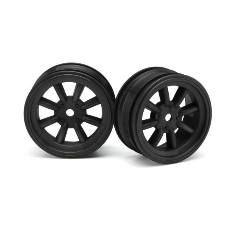 HPI 3931 MX60 8-Spoke Wheel 0mm Offset Black