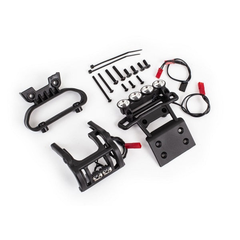 TRAXXAS 3697 LED light set, complete (includes front and rear bumpers with LED lights & BEC Y-harness) (fits 2WD Bigfoot No. 1)