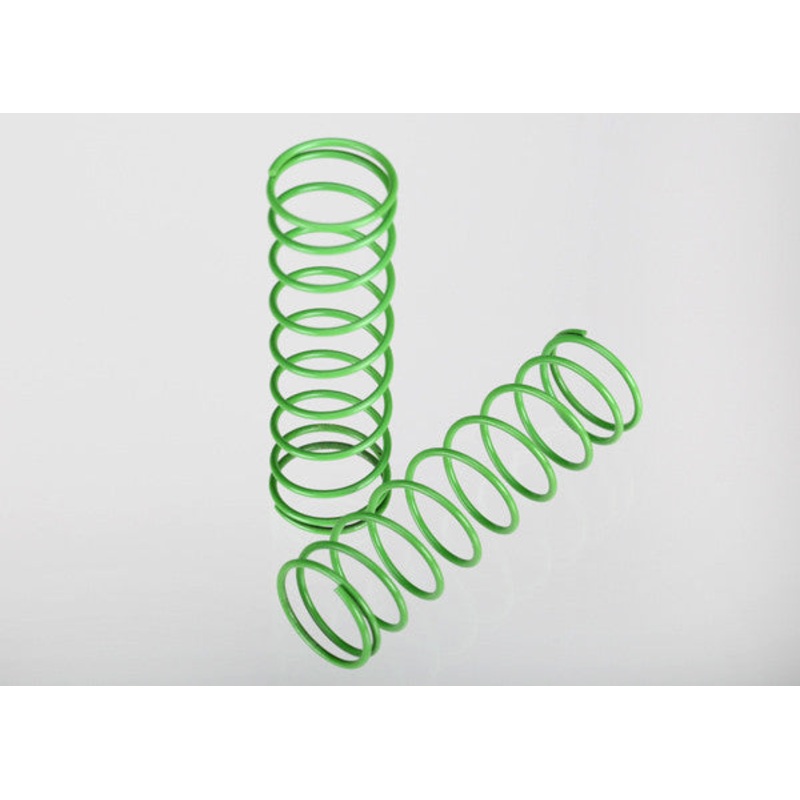 TRAXXAS 3758A Springs, front (green) (2)